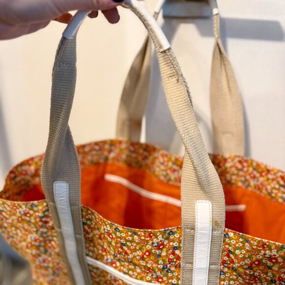 Tory Burch Printed Canvas Tote - Sprinkled Flowers - Picture 3 of 5